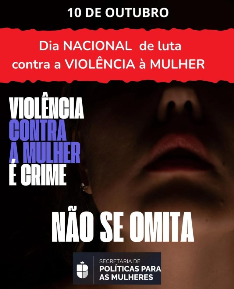 Calendário Feministas – 10/10 Dia Nacional de Luta contra a Violência à Mulher